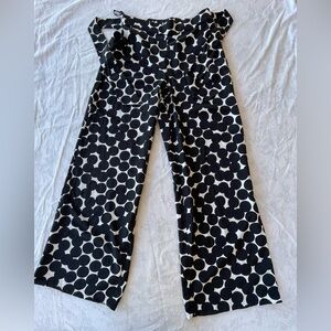 Anne Klein Black and White Polka Dot Pants